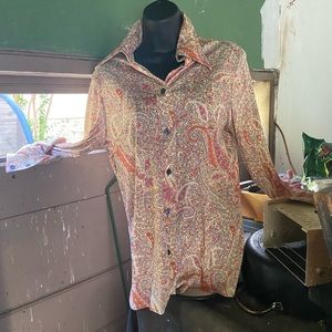 Vintage butterfly collar shirt